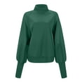 thumbnail image 3 of hotojiny Mock Neck Sweatshirts for Women 2014 Fall Long Sleeve Lightweight Pullover Tops Casual Loose Tunic Tops, 3 of 4