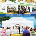 thumbnail image 6 of HOTEEL 10x15 Pop Up Canopy Tent Heavy Duty with 4 Sidewalls,Tents for Parties Outdoor Canopy Event Tent Wedding with Roller Bag,UV 50+ & Upgraded No Water Accumulation,Thick Hexagonal Legs,White, 6 of 11