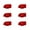 Red, variant on Gieenan 6Pcs Fixed Guitar Effect Pedal Pointer Chicken Head Knob Easy to Install