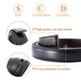 thumbnail image 5 of Ratchet Leather Belt without Buckle for Men Replacement Belt 30 mm Width Strap, 5 of 5