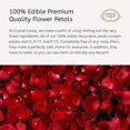 thumbnail image 5 of YBQF Cerise-Pink-&-White Edible Petals - Colorful Edible Flowers Petal for Cakes, Cupcakes, and Cake Decorations - Suitable for All Cakes and Baked Goods - 1 Jar of 6 Grams, 40 Petals, 5 of 5