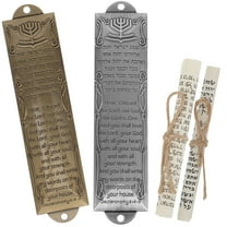 PAMINGONO 2Sets Metal Mezuzah Doorpost Decoration With Smooth Surface For Hanukkah Christmas