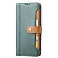 thumbnail image 2 of Elehold Clasp Wallet Case for iPhone 14 Pro Max 6.7 inch Ultra Slim PU Leather+Soft TPU Shockproof   with Kickstand Folio Flip Card Cash Slot Full Body Protection Case,Green, 2 of 3