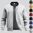thumbnail image 2 of Men's Jacket Lightweight Casual Windbreaker Zip Up Coat With Pocket, 2 of 8