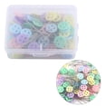 thumbnail image 4 of Sewing Patchwork Pins Quilting Tool,100pcs Patchwork Quilting Pins Fine Flat Head Decorative Dressmaking Sewing Straight Pins DIY Tool Sewing Accessories with Box Button style, 4 of 6