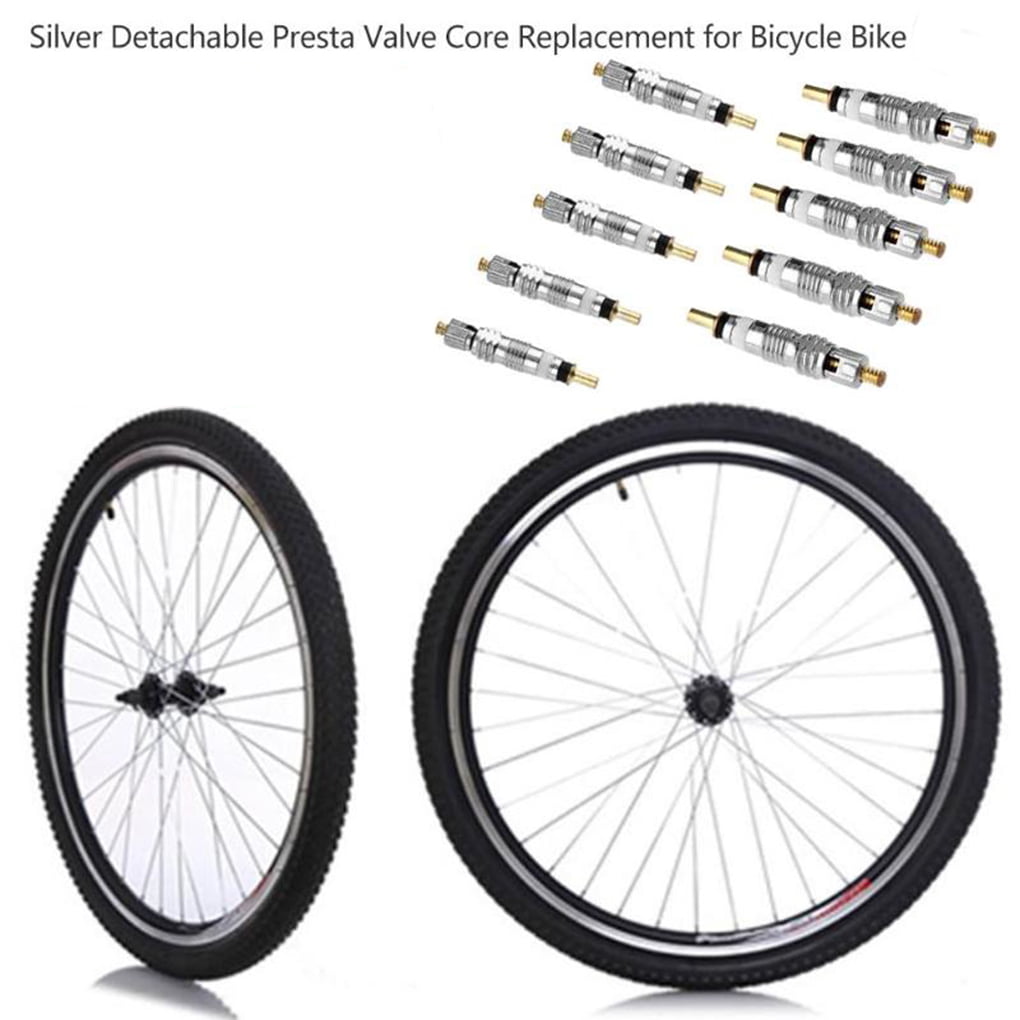 Presta valve Core  Silver Detachable  French Air Pump  Bike Tire Tyre