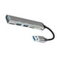thumbnail image 2 of Adaptador Hub Portátil 5 Puertos USB 3.0 Hugo Lector de Tarjetas TF Gris, 2 of 10