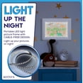 thumbnail image 3 of KOTNYX 2 Pack LED Light Kids Artwork Frame - Front Opening Kids Art Display Picture Frame, Holds 100 Pictures, MDF & Shatter-Resistant Glass, Standing Frame/Wall Hanging,13.3x10, Mat 11.6x8.3 (white), 3 of 8
