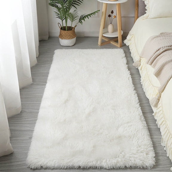 Spring Soft Warm Carpet for Living Room Bedroom Nordic Shaggy Rug Plush Floor Mat