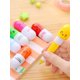 thumbnail image 2 of 5pcs/Bag Cartoon Stretchable Design Ballpoint Pen, Cute Mini Atom Ballpen, Color Random, 2 of 5