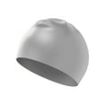 thumbnail image 2 of Swimming Cap Watertight, Gaqring Hydrodynamic Performance Adult Swim Headgear, Soft Elastic Resin Hair Protection for Pool Competitive Recreational Activities, Gray, 2 of 6