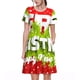 thumbnail image 1 of Easygdp Merry Christmas para Vestido Transpirable de Mujer, Vestido Suelto de Manga Corta con Pliegues y Bolsillos para el Verano, 1 of 6