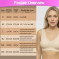 thumbnail image 4 of Seamless Support Wireless Comfort Bra - 3pc - Breathable Mesh Design, Anti-Chafing, Removable Pads, & Versatile Stretch Sports Freedom Bra - Lavender - X-Large - 5 Star Super Deals, 4 of 9