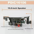 thumbnail image 4 of PYLE PDIC16106 - 10.0" In-Wall / In-Ceiling Speakers, 2-Way Flush Mount Home Speaker Pair, 300 Watt, 4 of 4