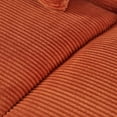 thumbnail image 2 of YYAo Sofa, Couch for Living Room, Orange Corduroy Couch, Modern Sofa with Two Pillows for Living Room, Lounge, 2 of 12