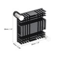 thumbnail image 2 of Uxcell Heatsink for North Bridge South Bridge Chip Cooler Black 38 x 38 x 10 mm  1 Set, 2 of 5