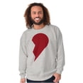 thumbnail image 6 of Other Half Heart Cute Matching Set Sweatshirt for Men or Women Brisco Brands L, 6 of 7