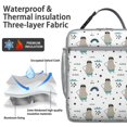 thumbnail image 2 of Bear Insulated Lunch Box Women Reusable Lunch Bag with Front Pocket Portable Lunch Bag Work Camping, 2 of 6