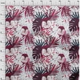 thumbnail image 4 of oneOone Viscose Jersey Red Fabric Tropical Craft Projects Decor Fabric Printed By The Yard 60 Inch Wide, 4 of 5
