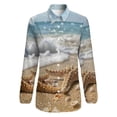 thumbnail image 4 of Starfish Beach Long Sleeve Blouse Woman Streetwear Casual Shirts Summer Oversize Woman Streetwear Clothing Birthday Present, 4 of 7