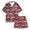 kids sleepwear -Z1 Wine, variant on REDARER Girls Lapel Button Satin Pajama Set Short Sleeve Shorts All Over Bow Print Silk Like Soft Summer Sleep Loungewear,9-10 Years