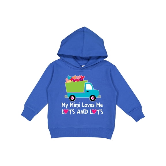 Inktastic Mimi Loves Me Grandson Truck Toddler Hoodie