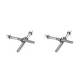 thumbnail image 2 of Eigraketly 2 Pieces Professional Practical Drum Screws Lightweight Drum Percussion Tension Metal Instrument Wear-resistant Key-Screw Rods Como se muestra 2piezas Eigraketly CBP470845, 2 of 6