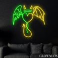 thumbnail image 3 of Glowneon Heart Angel Devil Neon Sign, Party Led Sign, Couple Room Art, 3 of 4