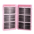 thumbnail image 1 of Kit de extensión de pestañas 540 Pestañas Individuales,,Mezcla 30D 40D 50D 60D 80D 100D Maquillaje para Mujeres, 1 of 5