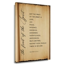 Vintage Fruit Of The Spirit Galatians 5 22-23 Wall Art Bible Verse Poster Living Room Decor Pictures For Bedroom Print Canvas Unframed 16×24 in