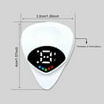 thumbnail image 5 of ZenCart 2-In-1 Guitar Pick Tuner LED Display Acoustic Electric Guitar Ukulele Bass Violin Banjo Tuner Digital Tuner 12 Equal Temperaments Tuning Tools, 5 of 7