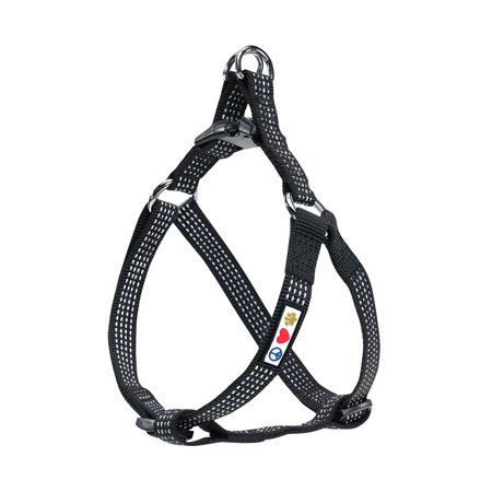 UPC: 0051907199199 | Pawtitas Reflective Dog Harness – Black – Extra Small (XS) – Step in Dog Harness Training & Walking