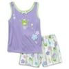 Faded Glory - Girls' Frog Sleep Tank and Pajama Shorts