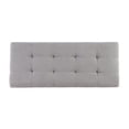 thumbnail image 4 of Linon Carmen Upholstered Tufted Shoe Storage Ottoman in Gray Microfiber, 4 of 13