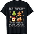 thumbnail image 1 of Christmas Tech Support Here To Delete Cookies Ugly T-Shirt - As Picture - 3XL, 1 of 4