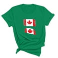 thumbnail image 3 of FAIWAD T-Shirt d'Été pour Femmes Fête du Canada Léger à Manches Courtes Col Rond T-Shirts Hauts Imprimé Graphique Blouses de Détente Basiques, 3 of 3