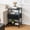 Black, variant on Taoset 3-Tier End Table with Charging Station, USB & Type-C Port, Adjustable Height Fabric Drawer, Narrow Side Table for Couch Bedroom, Industrial Nightstand for Small Space, 1 Pack, Black & Brown