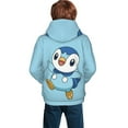 thumbnail image 3 of Piplup Youth Cartoon Hoodie Fashion Long Sleeve Kids Pullover Coat Casual Hoody Hooded Sweatshirts for Boys Girls, 3 of 8