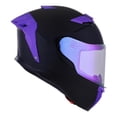 thumbnail image 2 of Casco Bkr Falcon Negro Mate Mica Morada Cerrado Svs Morado negro XL, 2 of 6