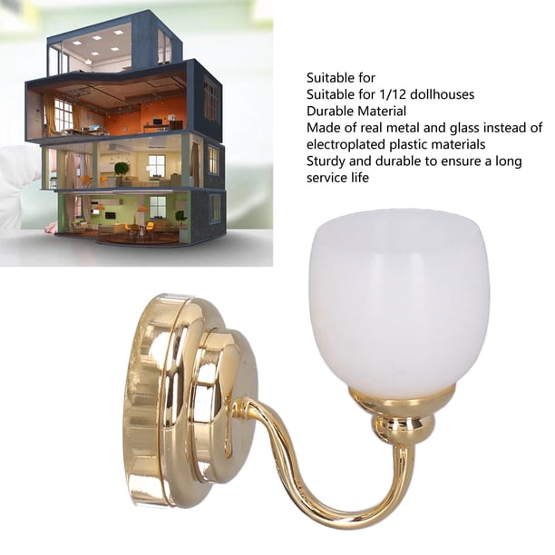 Lámpara De Araña Plateada De 6 Brazos LED, Luz Miniatura Para Casa De Muñecas, Velas Con Encendido Y Apagado A Batería 1:12, Súper Brillante - México