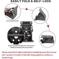 thumbnail image 4 of QUETO 4 Pack Folding Brackets, Folding Self-Locking Hinges Locking Extension Bracket Bracket, 4 of 5