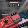 thumbnail image 3 of Galaxy A13 4G Case / A13 4G Lite Case, Samsung Galaxy A13 4G Case with HD Screen Protector, Heavy Duty Shockproof Phone Cover with Magnetic Kickstand Ring for Galaxy A13 4G, Red, 3 of 14