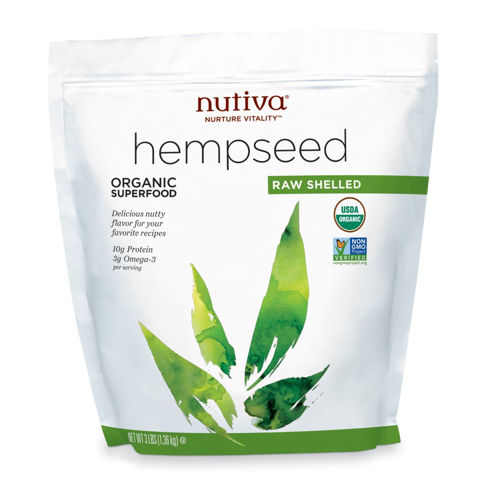 Nutiva Organic Raw Shelled Hemp Seeds, 3.0 Lb, 45 Servings Walmart