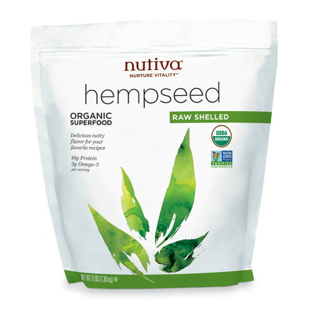 Nutiva Organic Raw Shelled Hemp Seeds, 3.0 Lb, 45