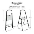thumbnail image 6 of COSCO Two-Step Folding Steel Step Stool with Rubber Hand Grip, Black, 6 of 6