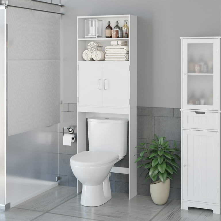 Bathroom Bathroom Storage Rack Without Punching Holes On The Toilet Wall  And Behind The Door Large Capacity Strong Adhesive Toilet Storage Basket