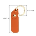 thumbnail image 2 of PU Leather Keychain,Key Chain Ring Universal Key Hook Holder Accessories for Men and Women,Orange,4 Pack, 2 of 6