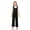 Black, variant on Kids Sleeveless Jumpsuit Strap Design Baby Toddler Solid Color Romper Playwear Stretch Outfit Summer Athletic Casual Clothes