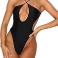 thumbnail image 5 of Top-kevin One Piece Swimsuit for Women Criss Cross Halter Neck Swimwear Cut Out Bathing Suit Thong One Piece Swimsuit, 5 of 9