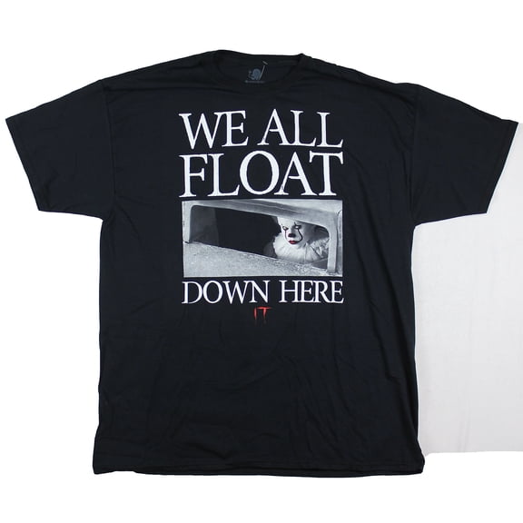 IT Stephen King's Mens T-Shirt - We All Float Down Here Sewer Smile (3X-Large)